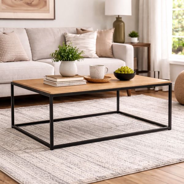 Bragg Bradford Coffee Table, Oak &amp; Black