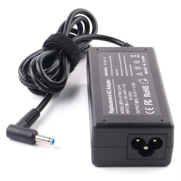 65Watts HP Blue Pin Laptop Charger 19.5V 3.33A - 4.5x3.0mm Charger - (GC)