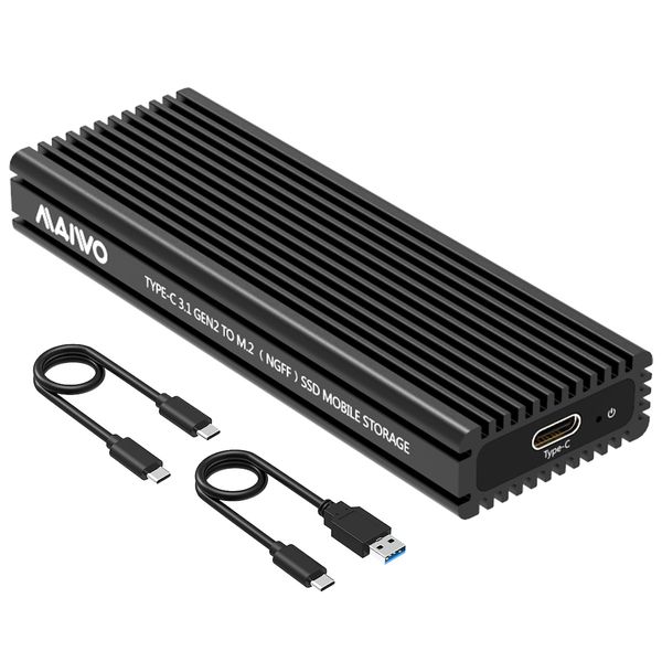 MAIWO TypeC to M key NVMe M.2 SSD enclosure aluminum case to speed 10Gbps