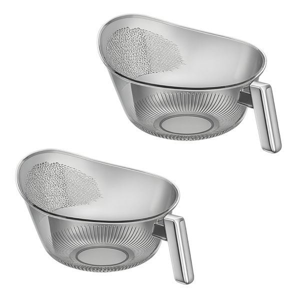 2 Pack - Modern Kitchen Rice &amp; Fruit Cleaning Bowl