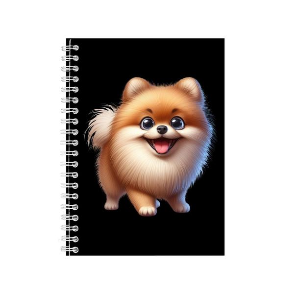Pomeranian A5 Notebook Spiral Lined Trendy Notepad Dog Idea 335