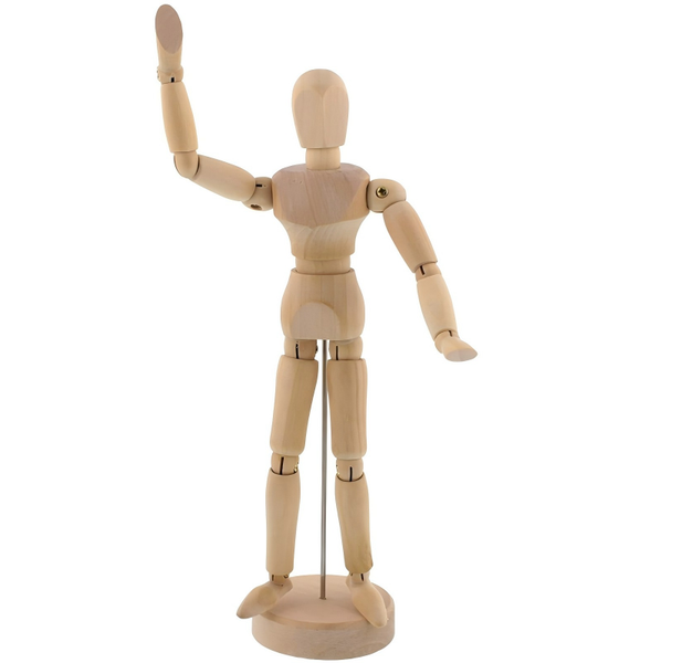 12 Inch Wooden Articulated Artist Mannequin for Drawing Home Decor