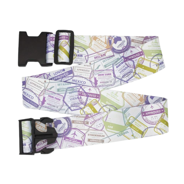 Retro Travel Luggage Strap - Adjustable Suitcase Belt - 180 cm x 5cm