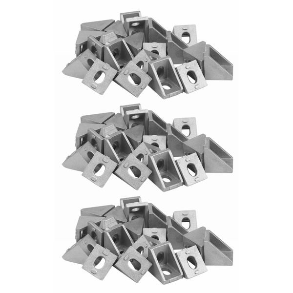 20Pcs 2020 Corner Fitting Angle Aluminum 20 X 20 L Connector Bracket