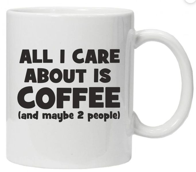 All I care About Is Coffee and Maybe 2 People Birthday Christmas Mug