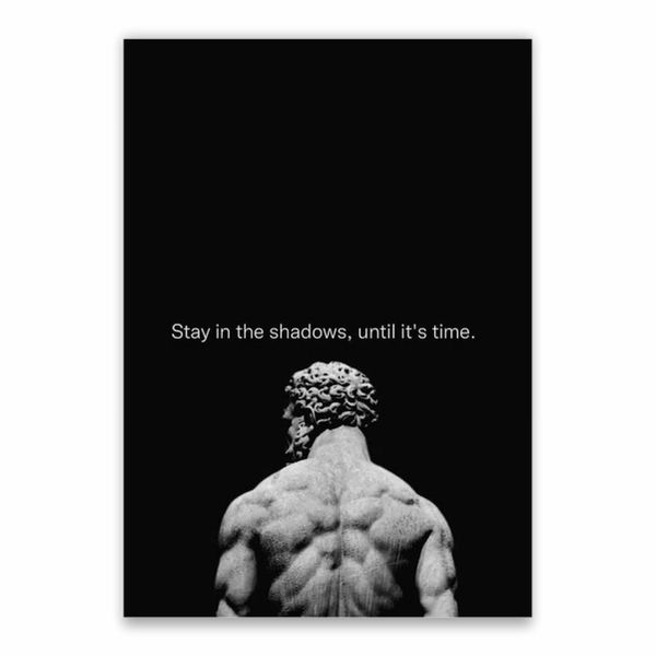 Stay In The Shadows Poster - A1