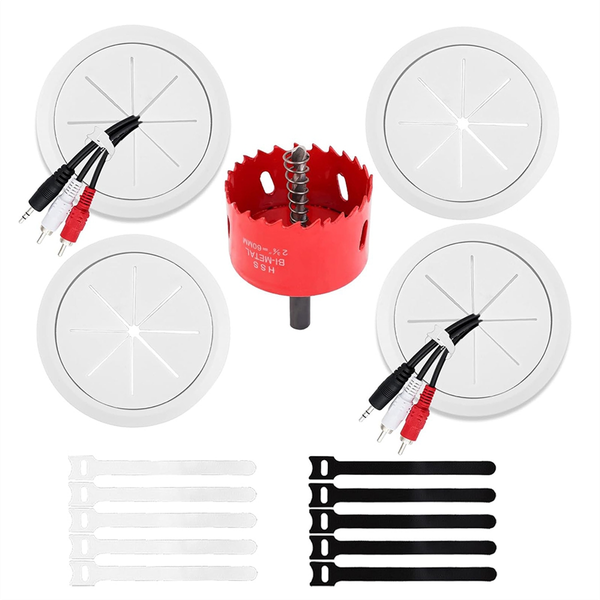 4 Pack Wire Concealer for Wall Mounted TV, Wall Cable Management Kit