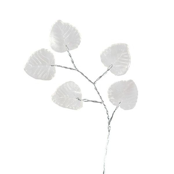 Culpitt Clear Leaves On Wire Topper Wedding Anniversary Birthday Cake Decor