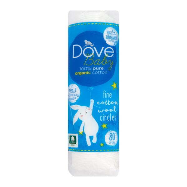 Dove Baby Cotton Wool Circles - 4 x 80's