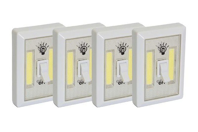 Battery Powered Wireless COB LED - 4 Pack