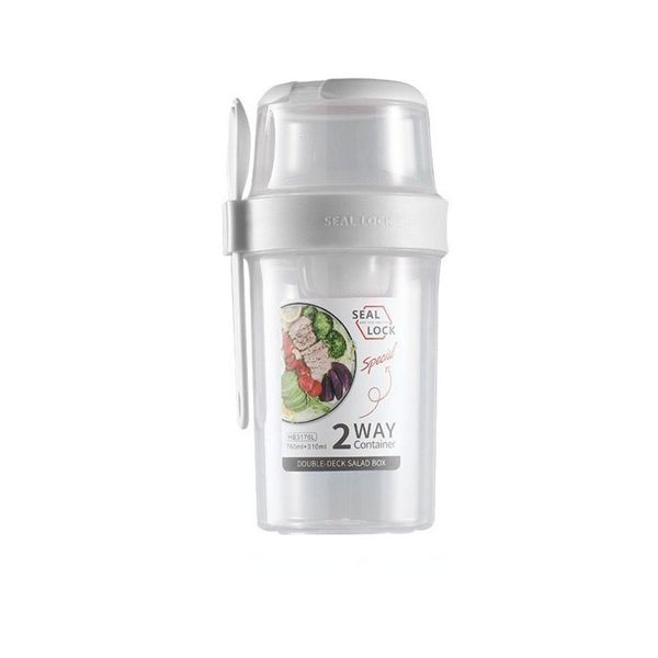 Seal Lock Keep Fit Salad Meal Shaker Cup with Spoon Portable Salad Cup