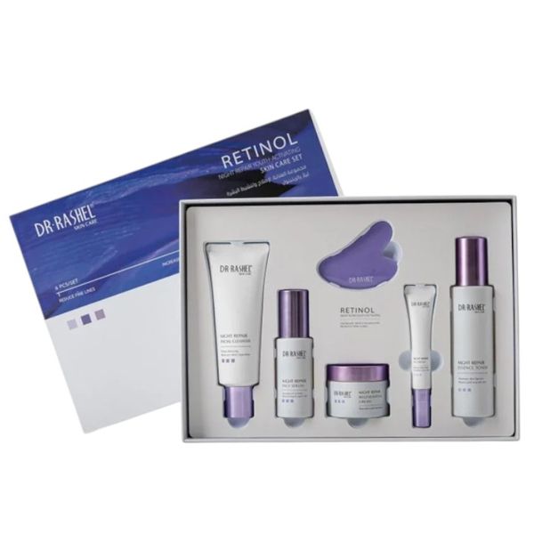 Dr Rashel Retinol Night Repair Youth-Activating Skin Care Box Set - 6 PCS