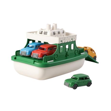 Floating Ferry Boat with 4 Mini Car Bath Toys Image