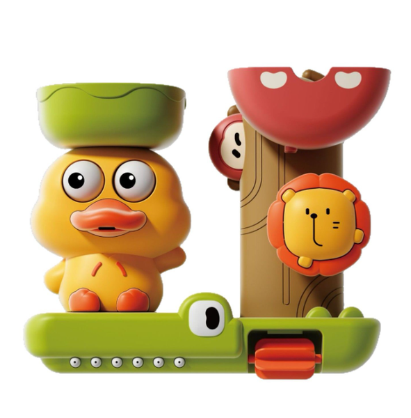 Baby Bath Toy Duck Waterwheel Suction Cup Spinner Shower Play Toy for Kids