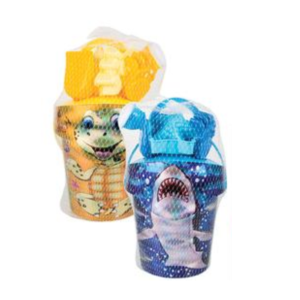 7 Piece Iridescent Beach Bucket Set