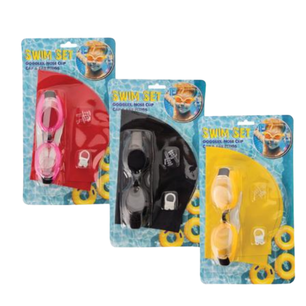 Kiddies Swimming Goggles And Cap Set