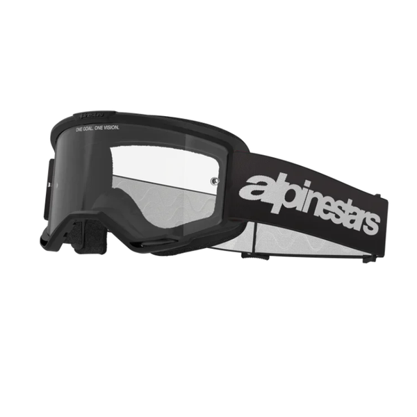 Alpinestars Vision 3 Wordmark Goggles Red Clear