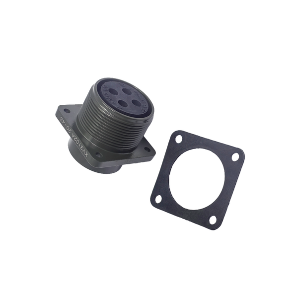 XY3102A-20-4S MIL-5015 Square Flange Receptacle 4-Socket 23A