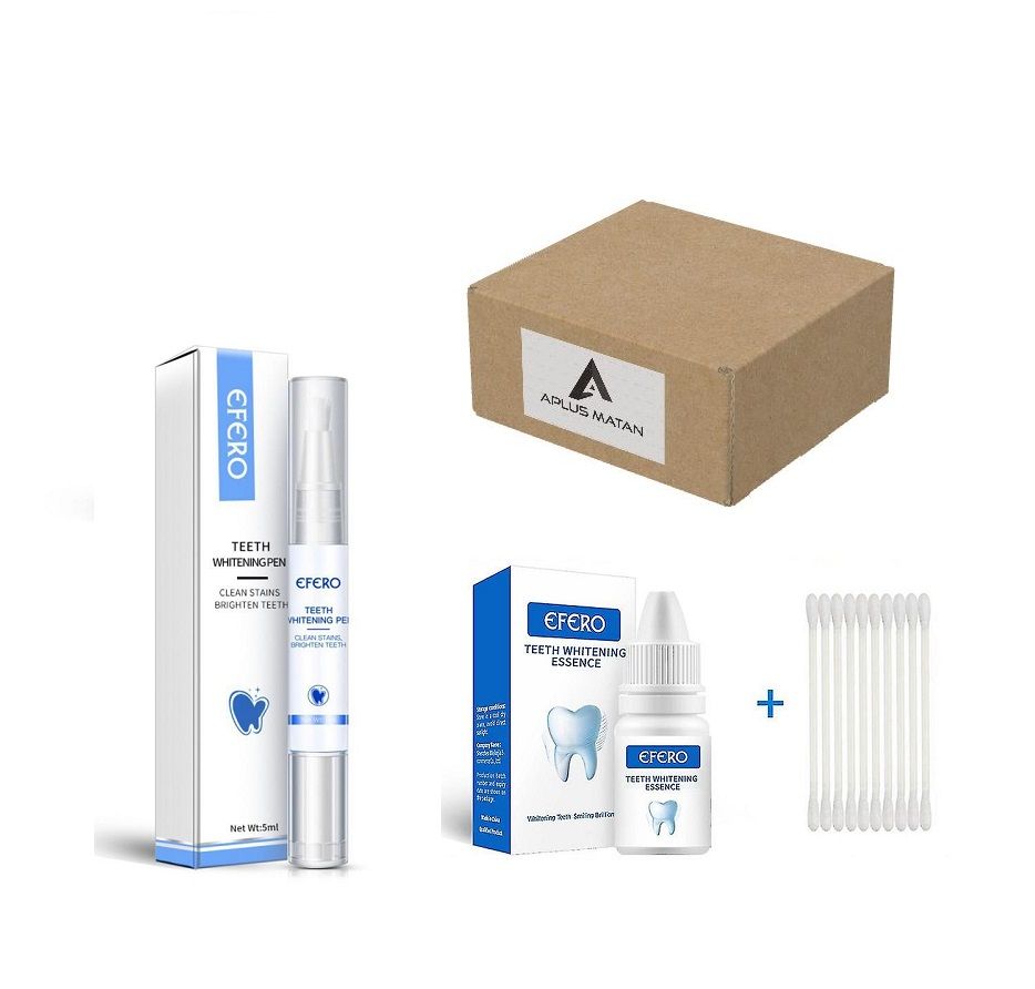 Efero Teeth Whitening Pen and Essence Plus 10 Pieces Cotton Swab Shop