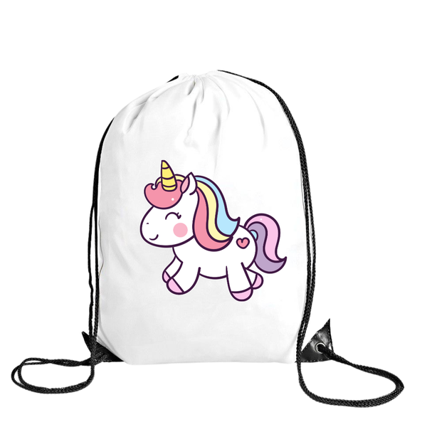 Katz Designs - Drawstring Bag -Polyester - Baby Unicorn