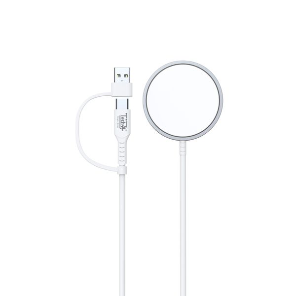 TechZA 2-in-1 Wireless Charger Compatible with Samsung iPhone TZ-JT20