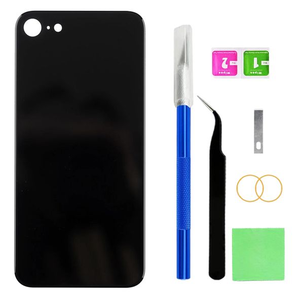 Back Glass Replacement Compatible with iPhone 8 with Repairing Tool Kits