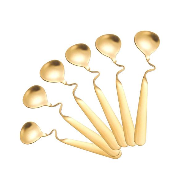 Set of 6 Curly Coffe Spoon