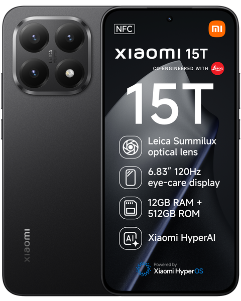 Xiaomi 15T 512GB 5G Dual Sim Smartphone