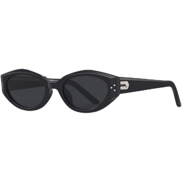 Cat-eye Retro Cocoa Mirror Sunglasses with UV Protection