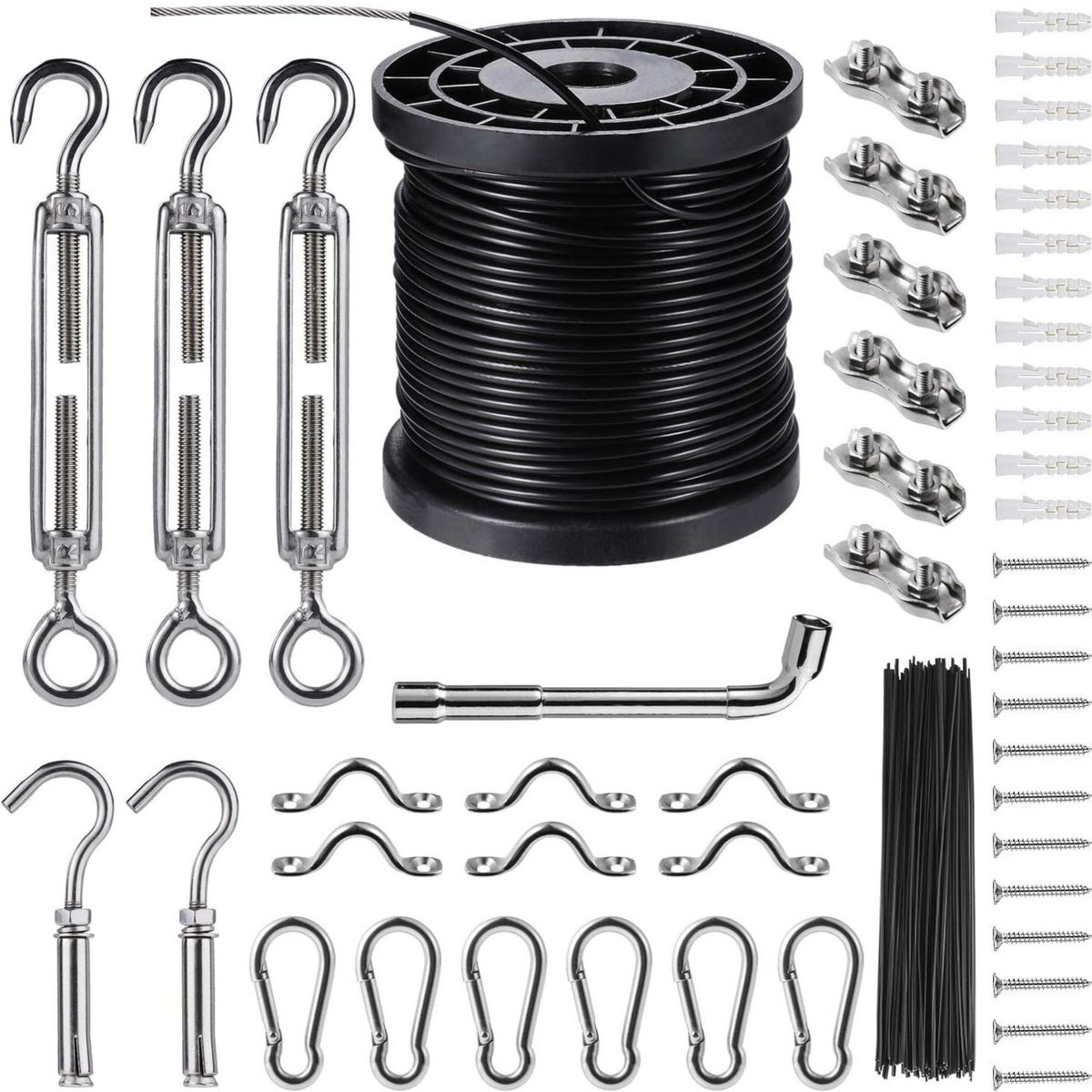 String Lights Setup Kit Stainless Steel Cable 30Piece | Shop Today. Get ...