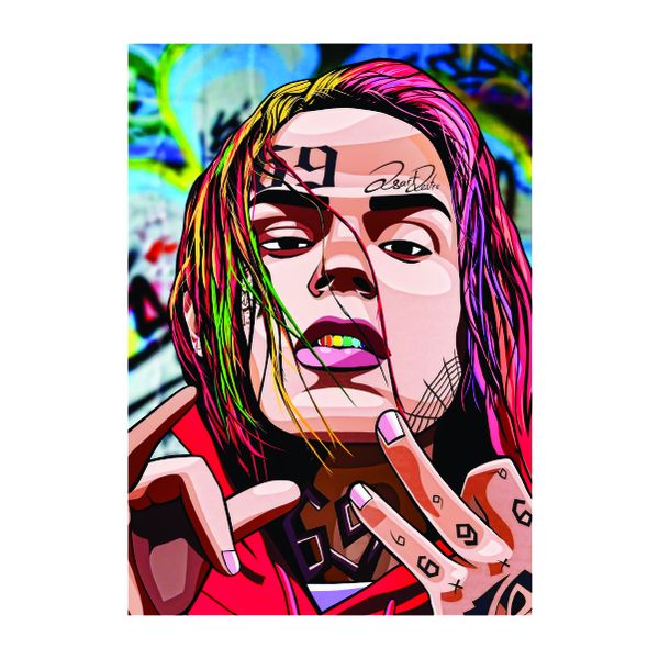 Tekashi 6IX9INE Abstract Art - A1 Poster