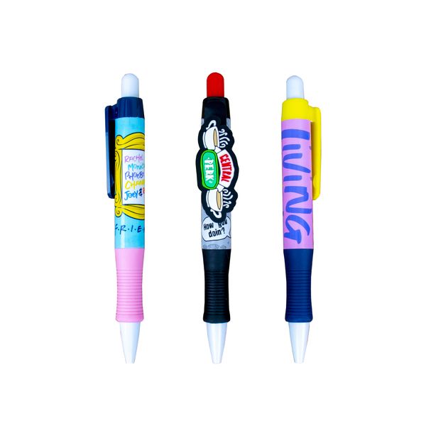 Friends 8 Colour Pen- Coffee Cup Topper