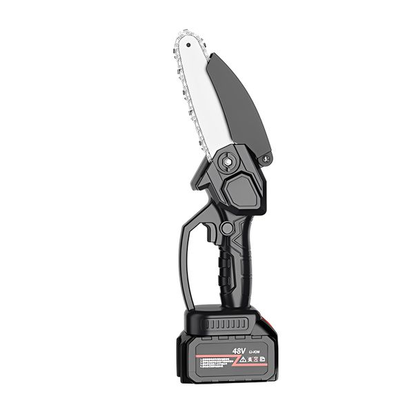 Handheld Electric Chainsaw 6-inch Cordless 1 Battery 6000mAh Toolbox Set