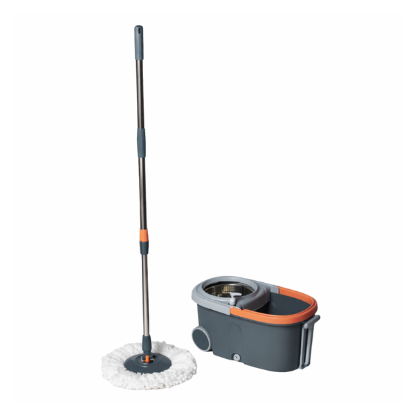 Maisonware | Mop With Moveable Bucket - Orange