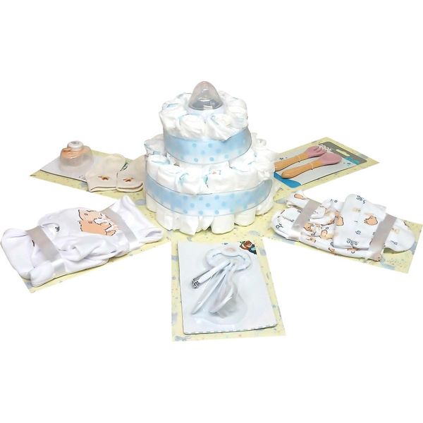 Blue Prince Nappy Cake Baby Shower Explosion Box