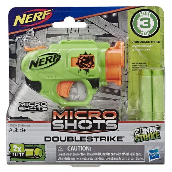 Nerf MicroShots Zombie Strike Doublestrike Blaster 56961