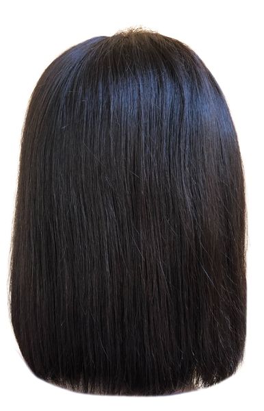 100% Human 10 Inch Black 4 x 4 Lace Closure Bob Wig