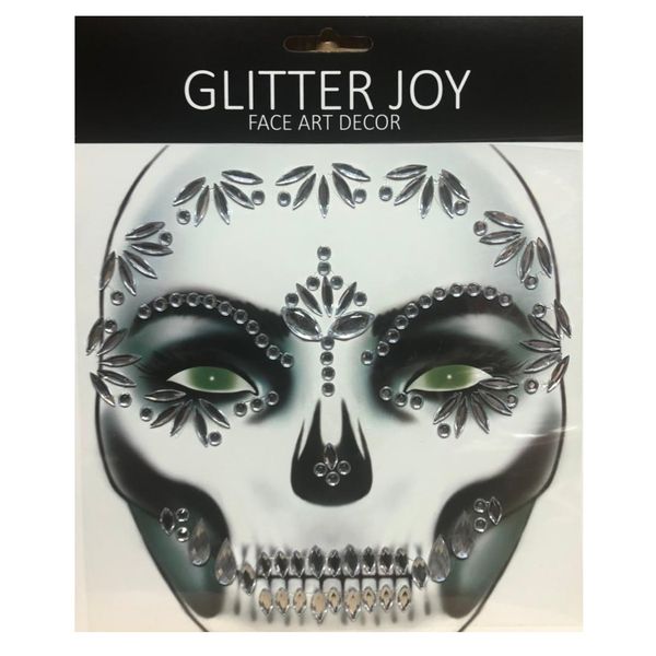 Glitter Halloween &amp; Festival Jewellery Face Art (Spider Webs)