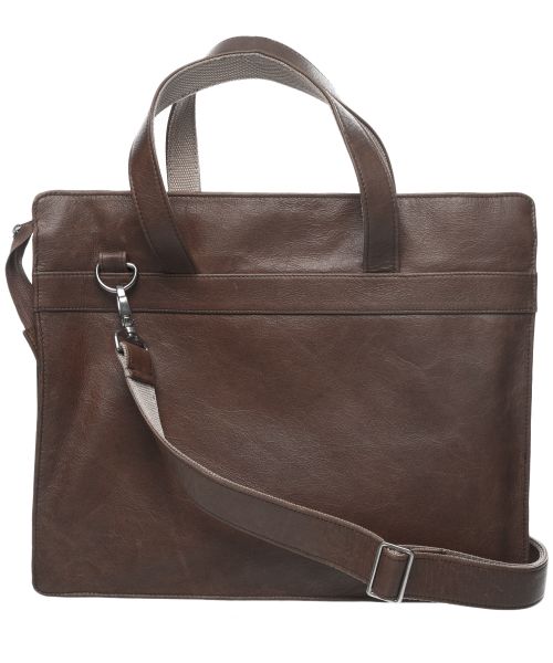 Kurgan Kenani Leather Laptop and Document bag - Brown