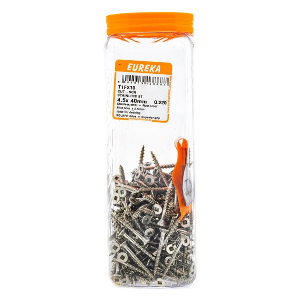 EUREKA Cut-Screw Stainless Steel 4.5 x 40mm Q:220 T1F310