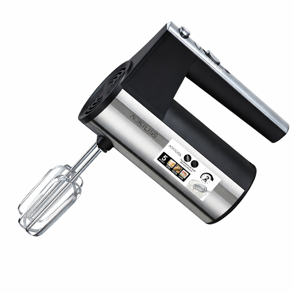 ACKILISS 800W Hand Mixer,5-Speed Electric Beater, 2 Beaters &amp; 2 Dough Hooks