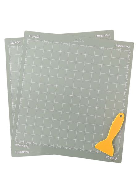 Cutting Mat 12" x 12" Standard Grip with Scraper - Set of 2- Cameo/Cricut