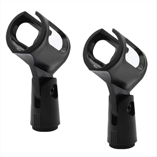 2pcs Universal Microphone Stand Clips Adjustable Mic Clamp Mount Holders fo