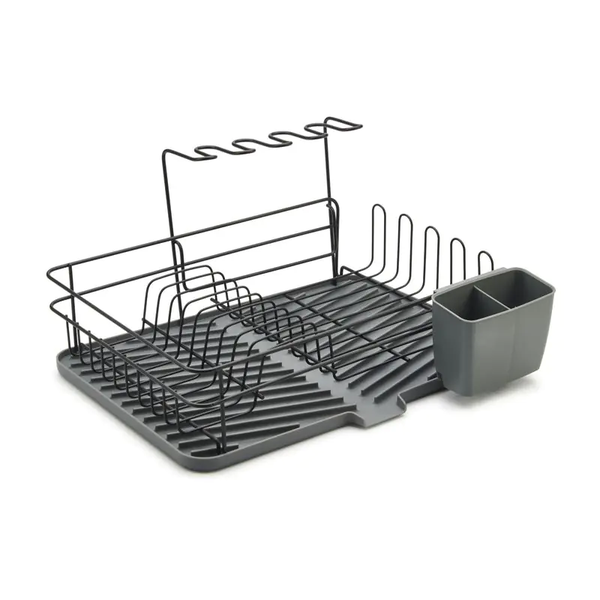 Kitchen Dish &amp; Utensil Rack With Drip Tray