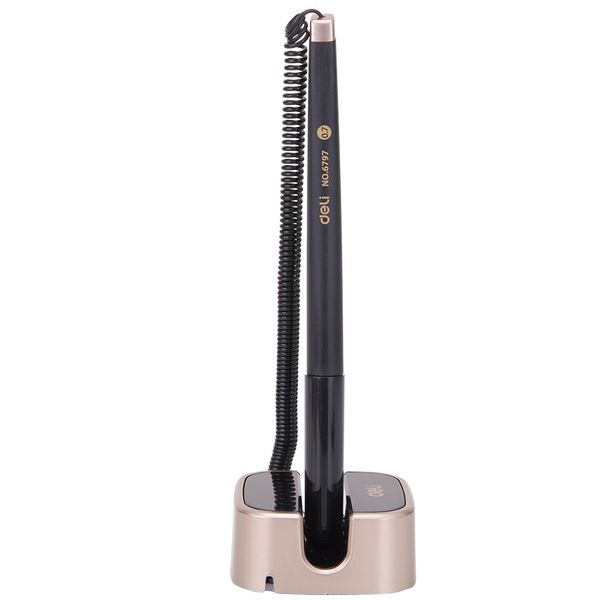 Deli Desk Pen Stand Bullet Tip: 0.7mm Blue