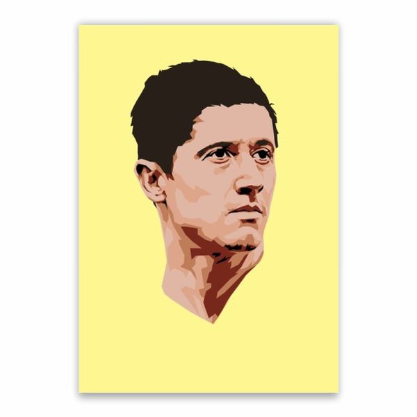 Lewandowski Face Poster - A1