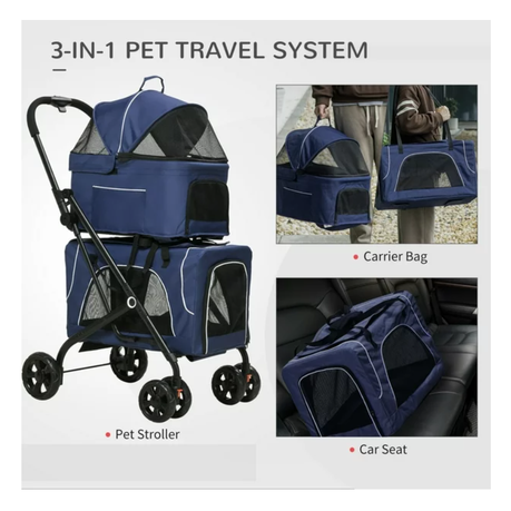 Pet Pram Detachable Carrier Pet Stroller Shop Today. Get it Tomorrow takealot