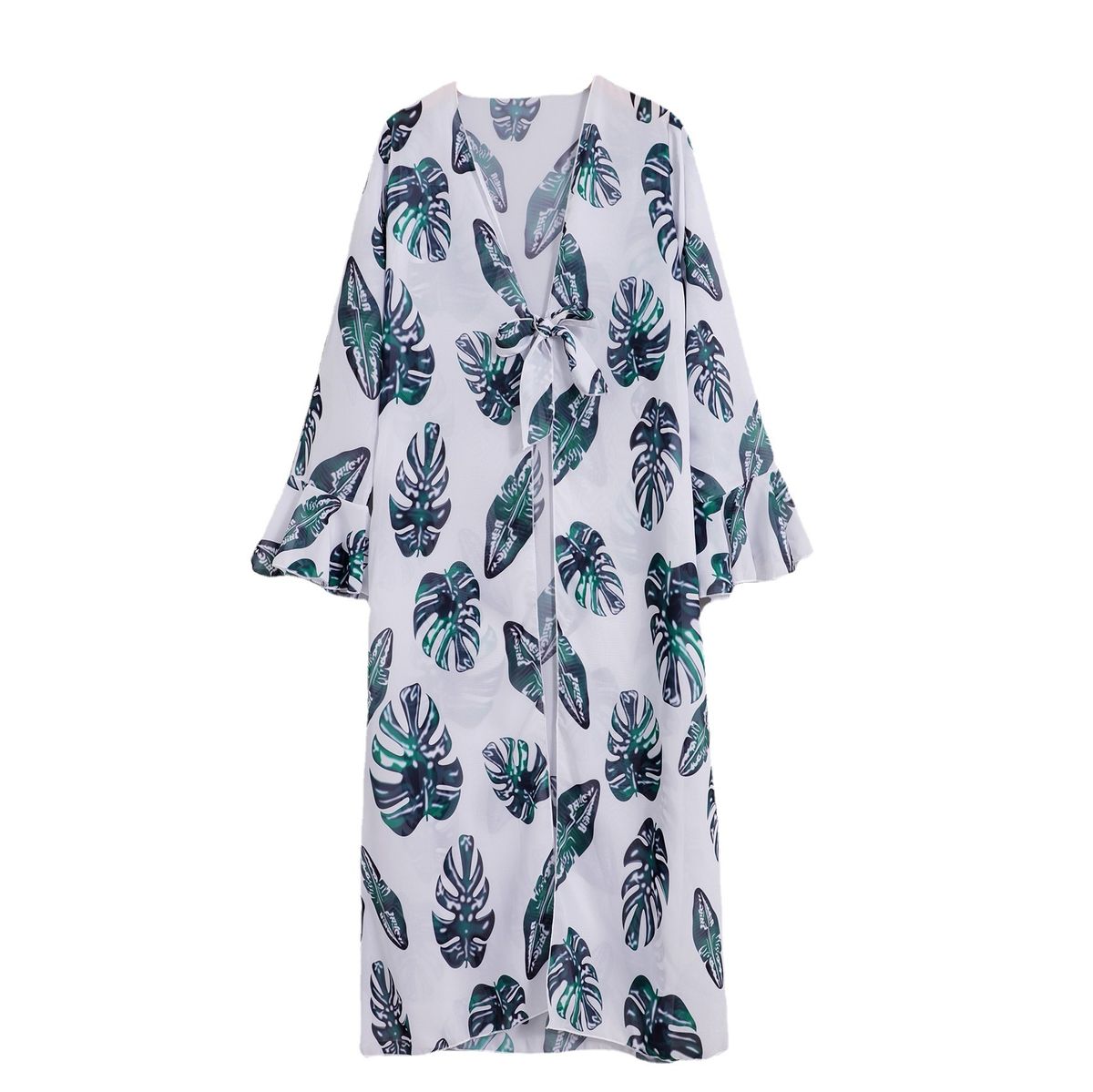Olive Tree - Beach Swimsuit Cover Up Long Skirt - White Leaf | Shop ...