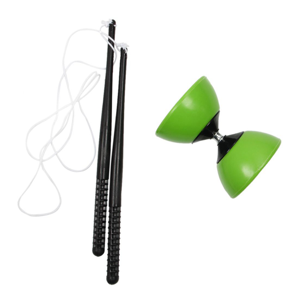 Plastic Bowl Diabolo Juggling Spinning Chinese Yo Yo Classic Toy With Hand