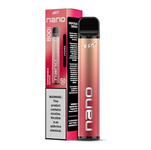 Nasty MMF Nano 800 Puffs Disposable Vape - Lychee (Pack of 5)